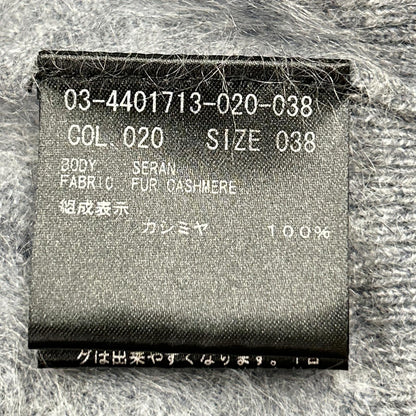 24年 灰色 羊绒混纺针织上衣 38 女士