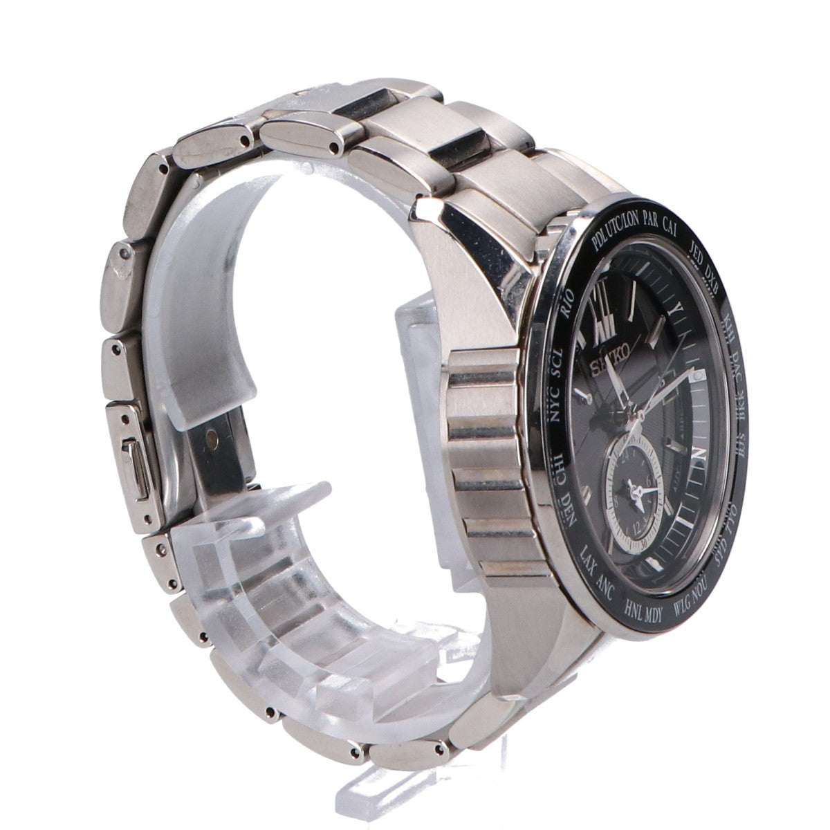 SEIKO セイコー 8B54-0BF0 ブライツ ブラック文字盤 電波ソーラー 