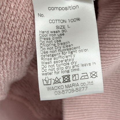 WACKO MARIA WMC-SS14 24FW 粉色 中等重量套头连帽衫 上衣