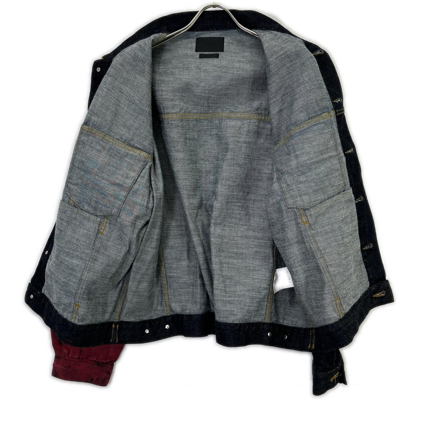 YOKE 【24AW】YK24FW0785B-A HAND PAINTED DENIM TRUCKER JACKET Denim Trucker Jacket Jacket