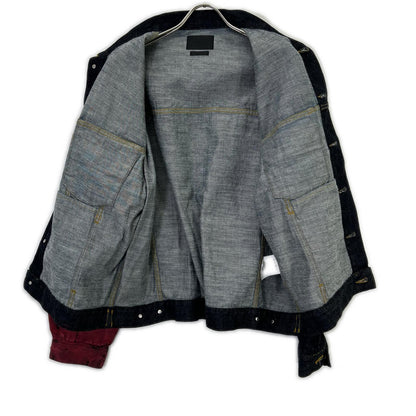 YOKE 【24AW】YK24FW0785B-A HAND PAINTED DENIM TRUCKER JACKET Denim Trucker Jacket Jacket