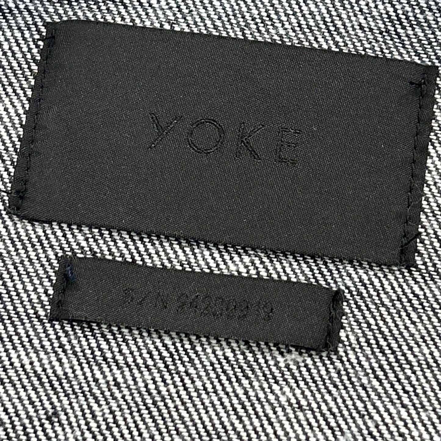 YOKE 【24AW】YK24FW0785B-A HAND PAINTED DENIM TRUCKER JACKET Denim Trucker Jacket Jacket