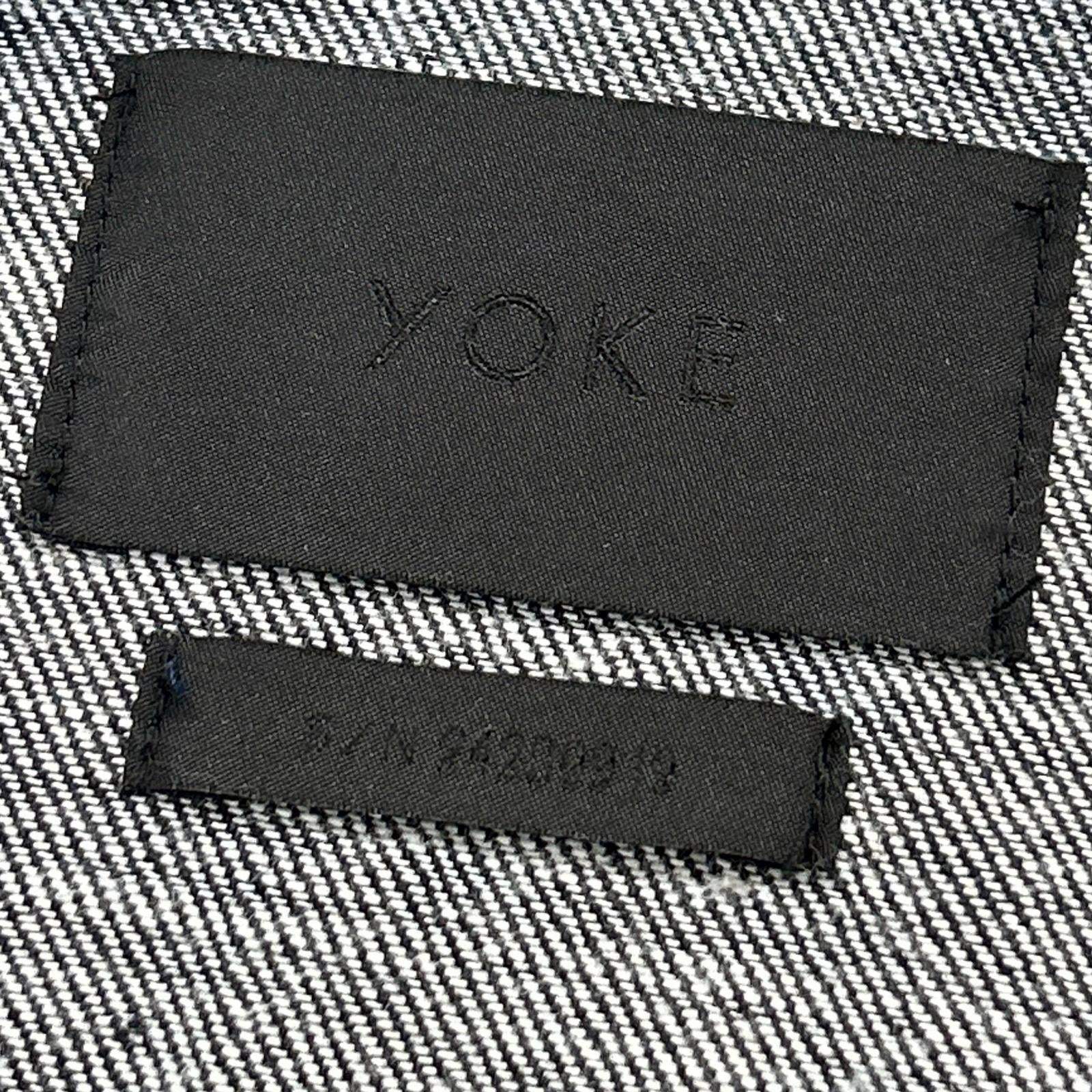 YOKE 【24AW】YK24FW0785B-A HAND PAINTED DENIM TRUCKER JACKET Denim Trucker Jacket Jacket