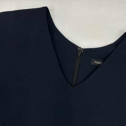 YOKOCHAN [New] YCD-318-407 V-neck Layered Dress