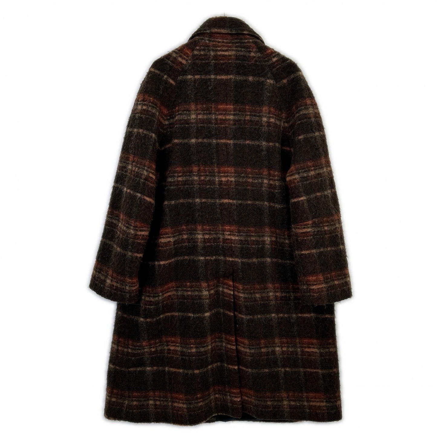ROLD SKOV ロードスコフ 20AW ﾌﾞﾗｳﾝ yarra coat 59900ﾓﾍﾔ ｳｰﾙ ﾁｪｯｸｺｰﾄ コート M メンズ
