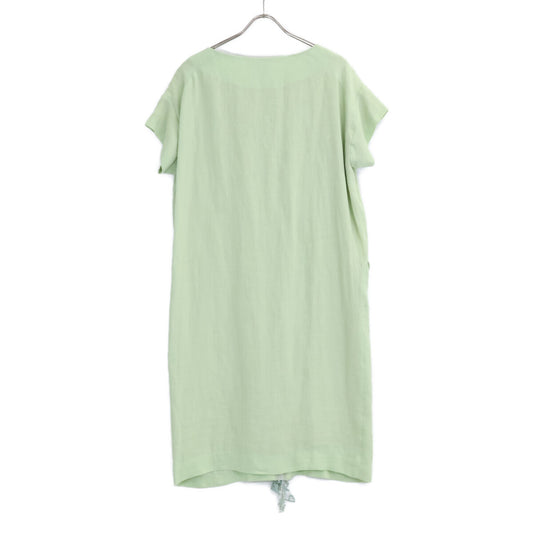 mina perhonen 【美品】us3335 forest parade Linen Short Sleeve Dress