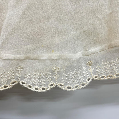 mina perhonen ts1707 Ivory Embroidered Chiffon Blouse Top