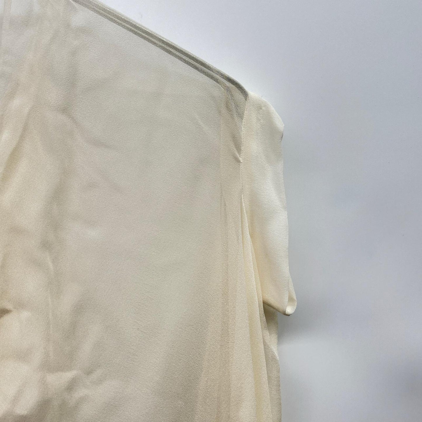 mina perhonen ts1707 Ivory Embroidered Chiffon Blouse Top
