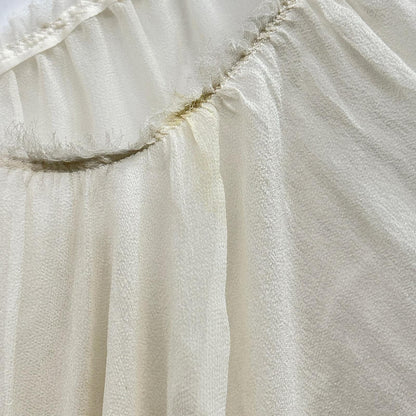 mina perhonen ts1707 Ivory Embroidered Chiffon Blouse Top