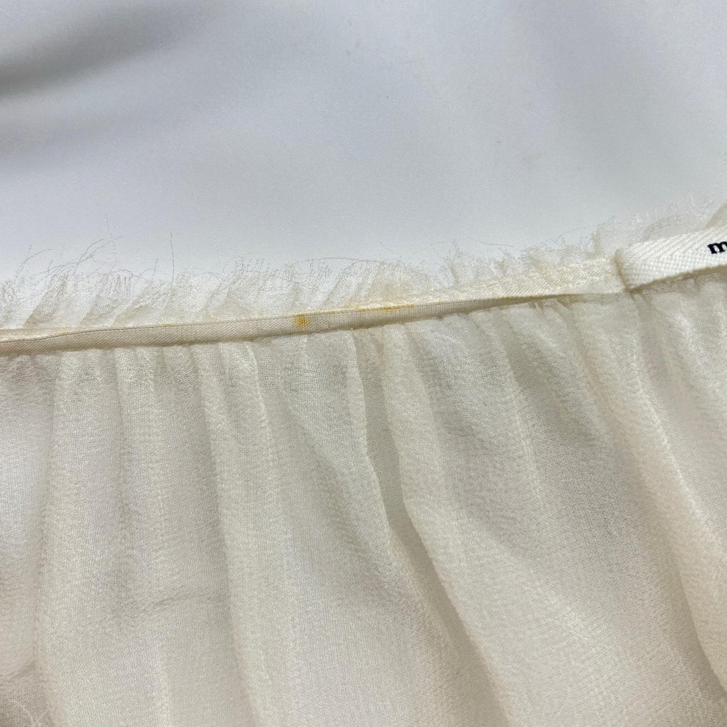 mina perhonen ts1707 Ivory Embroidered Chiffon Blouse Top