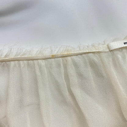mina perhonen ts1707 Ivory Embroidered Chiffon Blouse Top