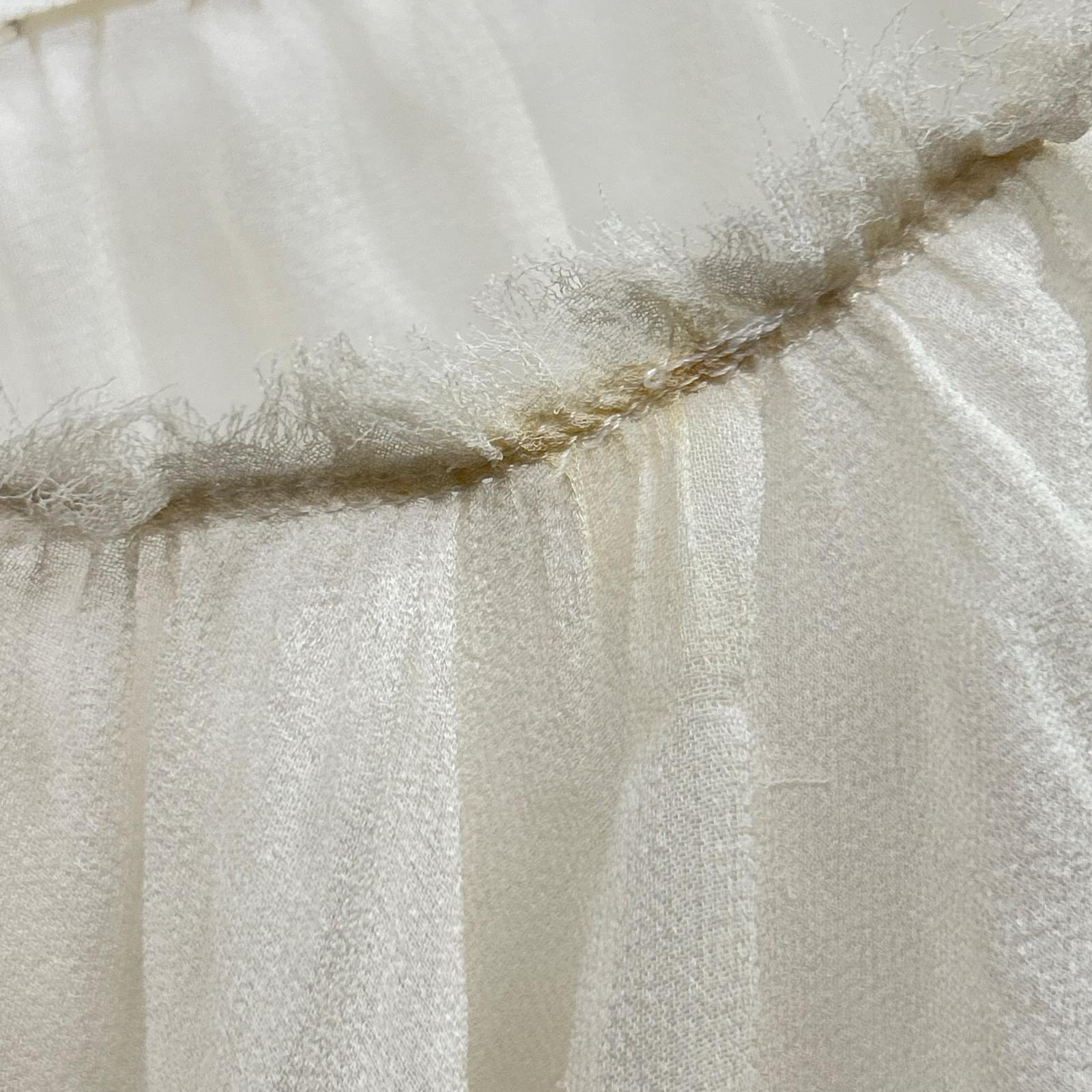 mina perhonen ts1707 Ivory Embroidered Chiffon Blouse Top