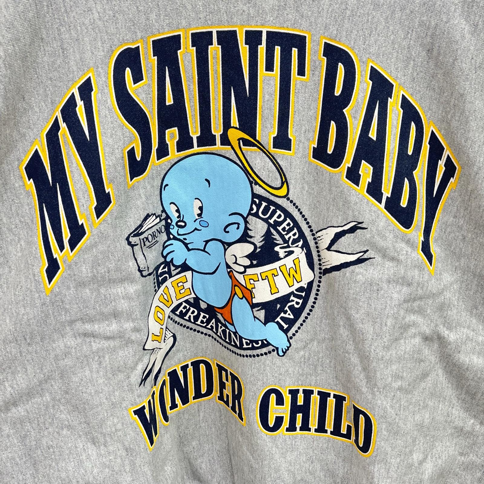 SAINT MICHAEL SM-HR1-0000-050 25AW BABY MICHAEL SWEAT Top