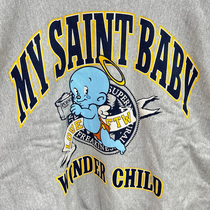SAINT MICHAEL SM-HR1-0000-050 25AW BABY MICHAEL SWEAT Top