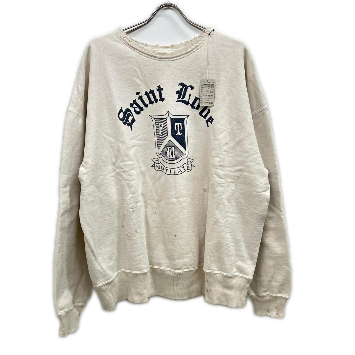 SAINT MICHAEL セントマイケル SM-HR1-0000-047 SAINT LOUE CREW NECK SWET トップス