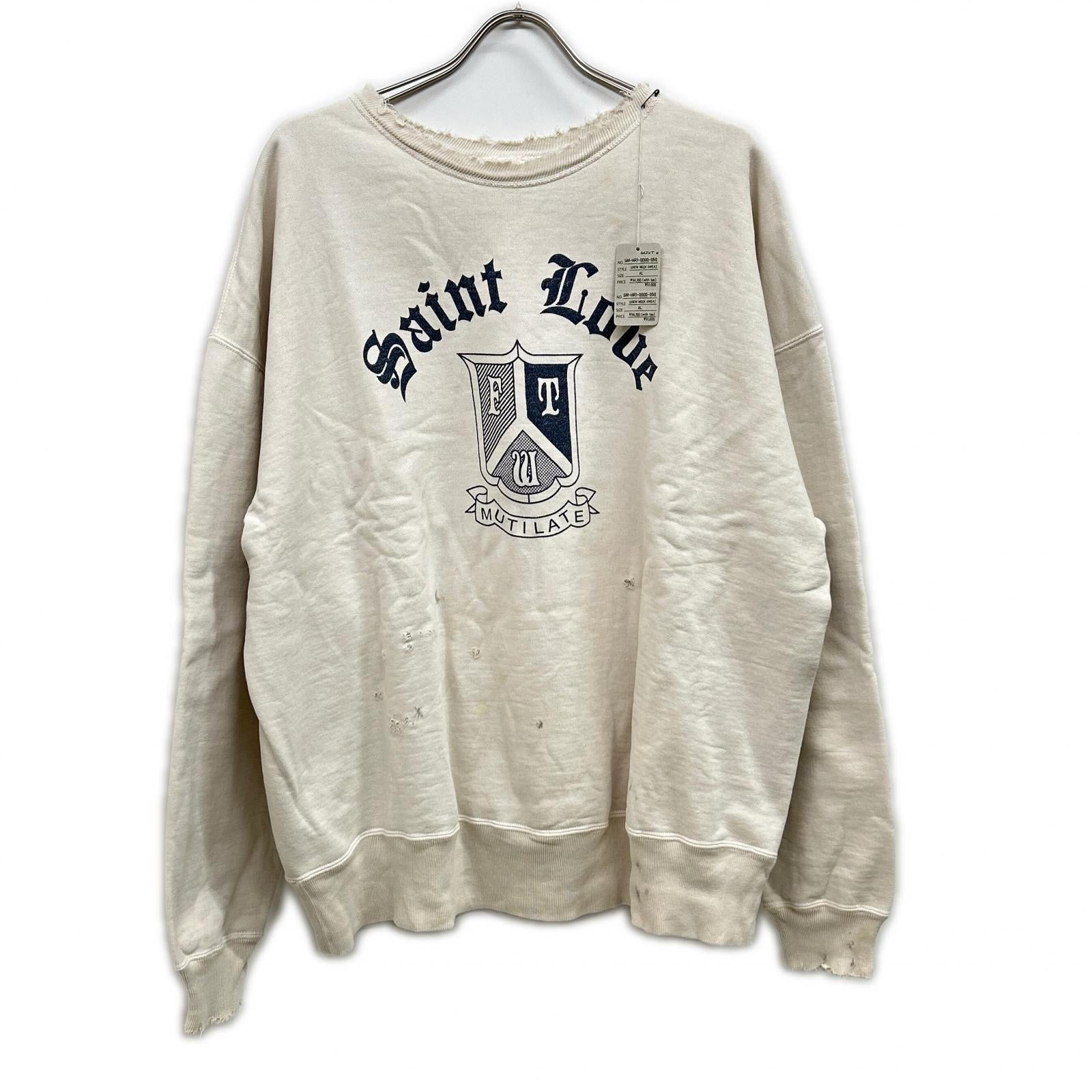 SAINT MICHAEL セントマイケル SM-HR1-0000-047 SAINT LOUE CREW NECK SWET トップス