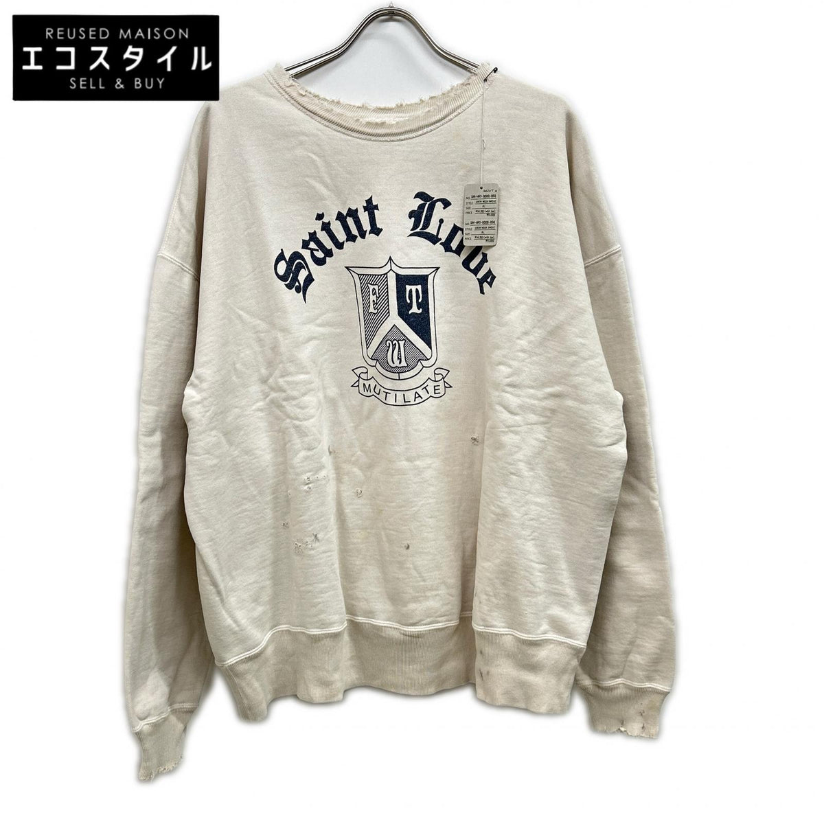 SAINT MICHAEL セントマイケル SM-HR1-0000-047 SAINT LOUE CREW NECK SWET トップス