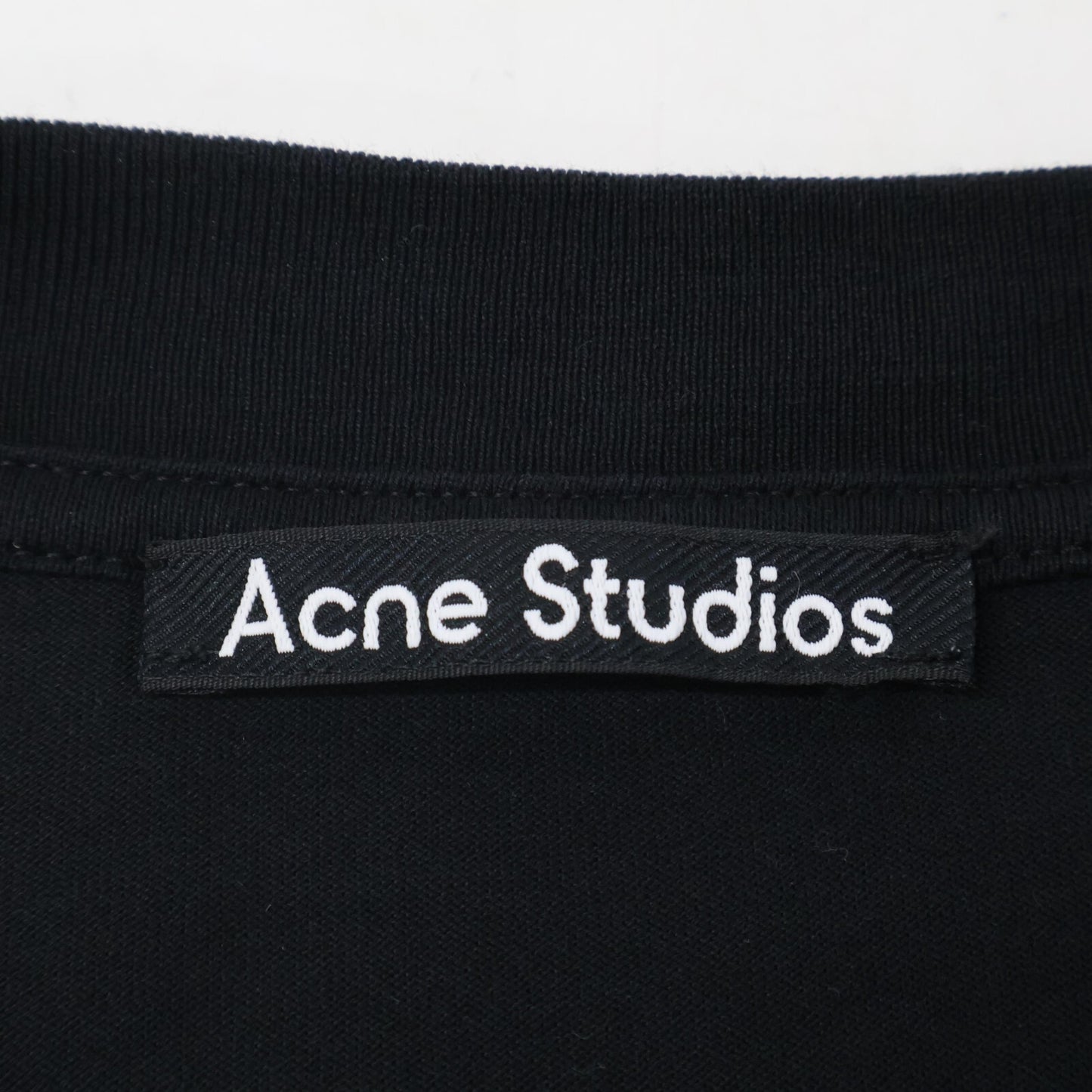 ACNE STUDIOS アクネ ストゥディオズ 23ss ブラック ENRIK BURGER OVERSIZED FACE T-SHIRT トップス