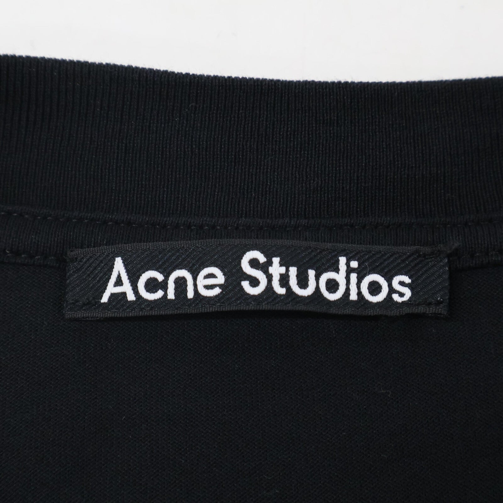 ACNE STUDIOS アクネ ストゥディオズ 23ss ブラック ENRIK BURGER OVERSIZED FACE T-SHIRT トップス