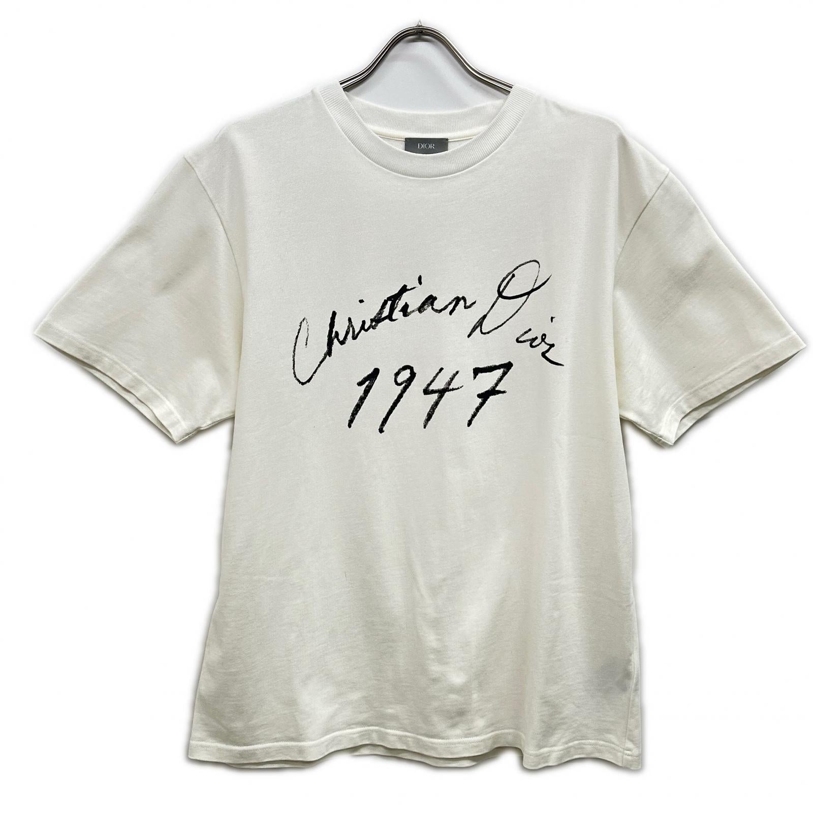 ディオール　Tシャツ 493J696F0554 ﾎﾜｲﾄ ﾌﾟﾘﾝﾄTｼｬﾂ トップス L メンズ – style-eco.shop
