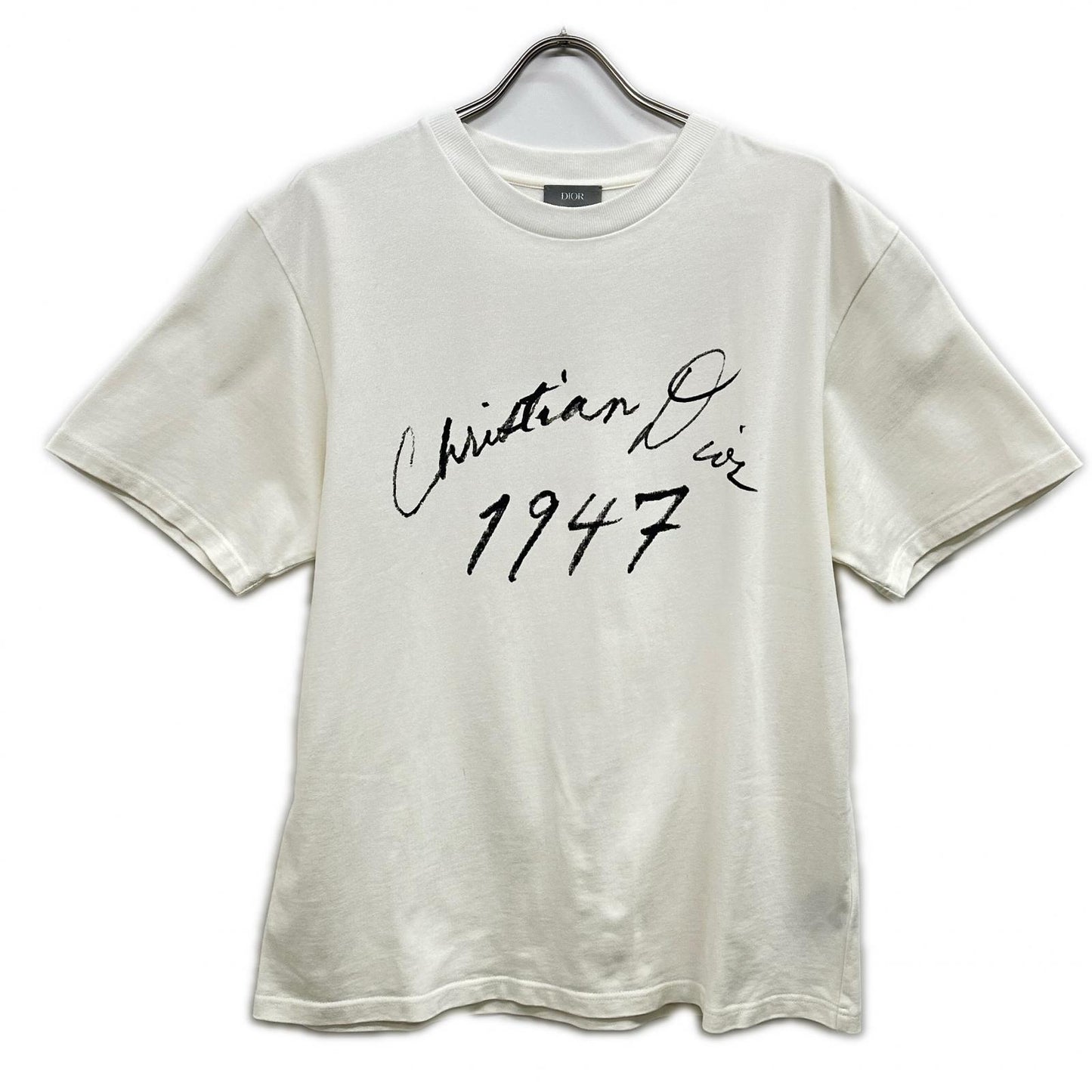 DIOR 493J696F0554 White Print T-Shirt Top