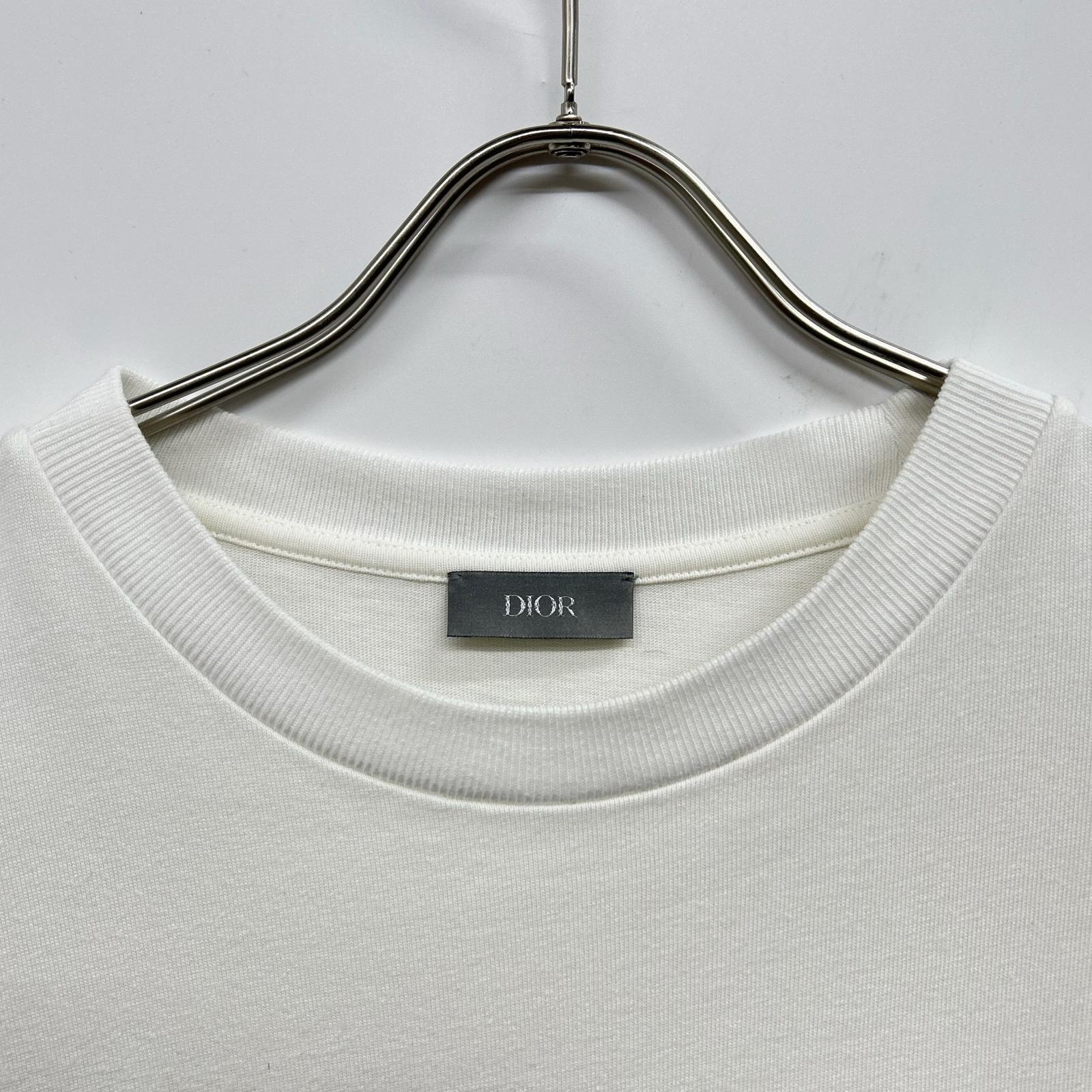 DIOR ディオール 493J696F0554 ホワイト プリントTシャツ トップス