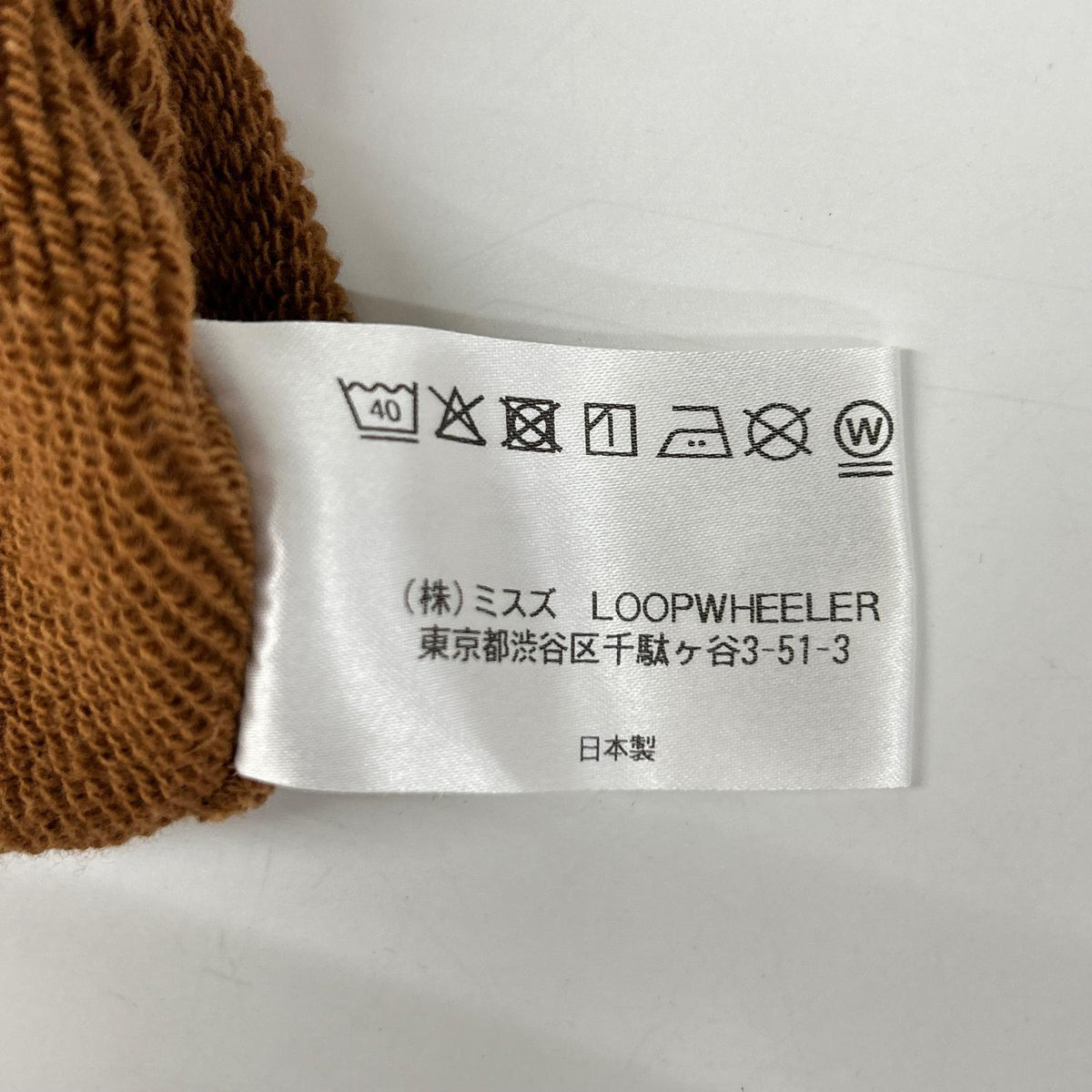 loopwheeler ループウィラー ×BEAMS ブラウン クルーネック スウェット トップス