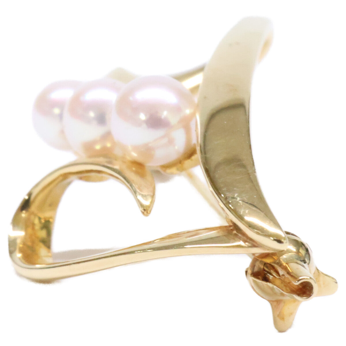 mikimoto ミキモト K18 ベビーパール ハート ブローチ