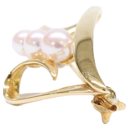 mikimoto ミキモト K18 ベビーパール ハート ブローチ