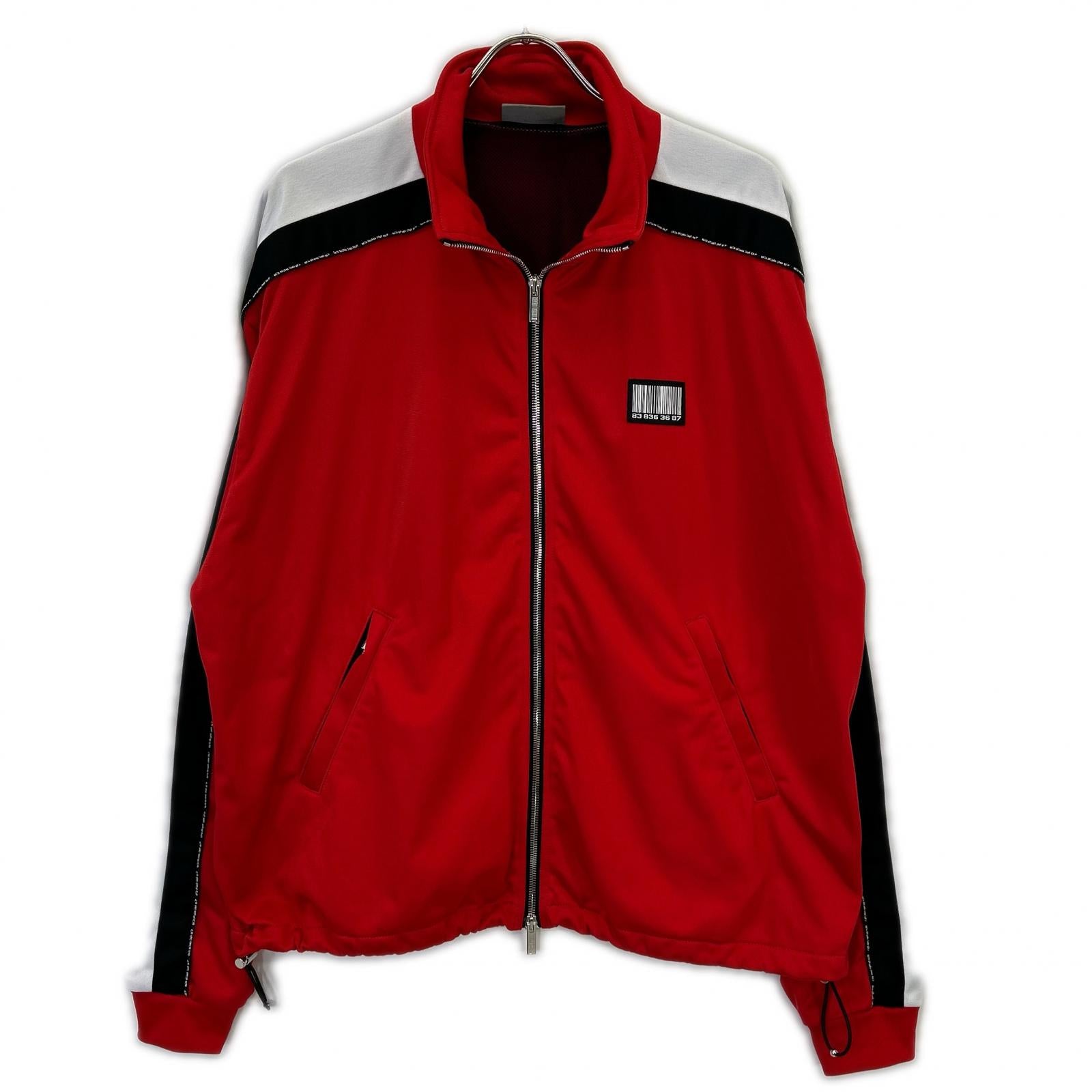 VTMNTS VL12JA120R 5502 Red Stand-Collar Zip-Up Blouson Jacket