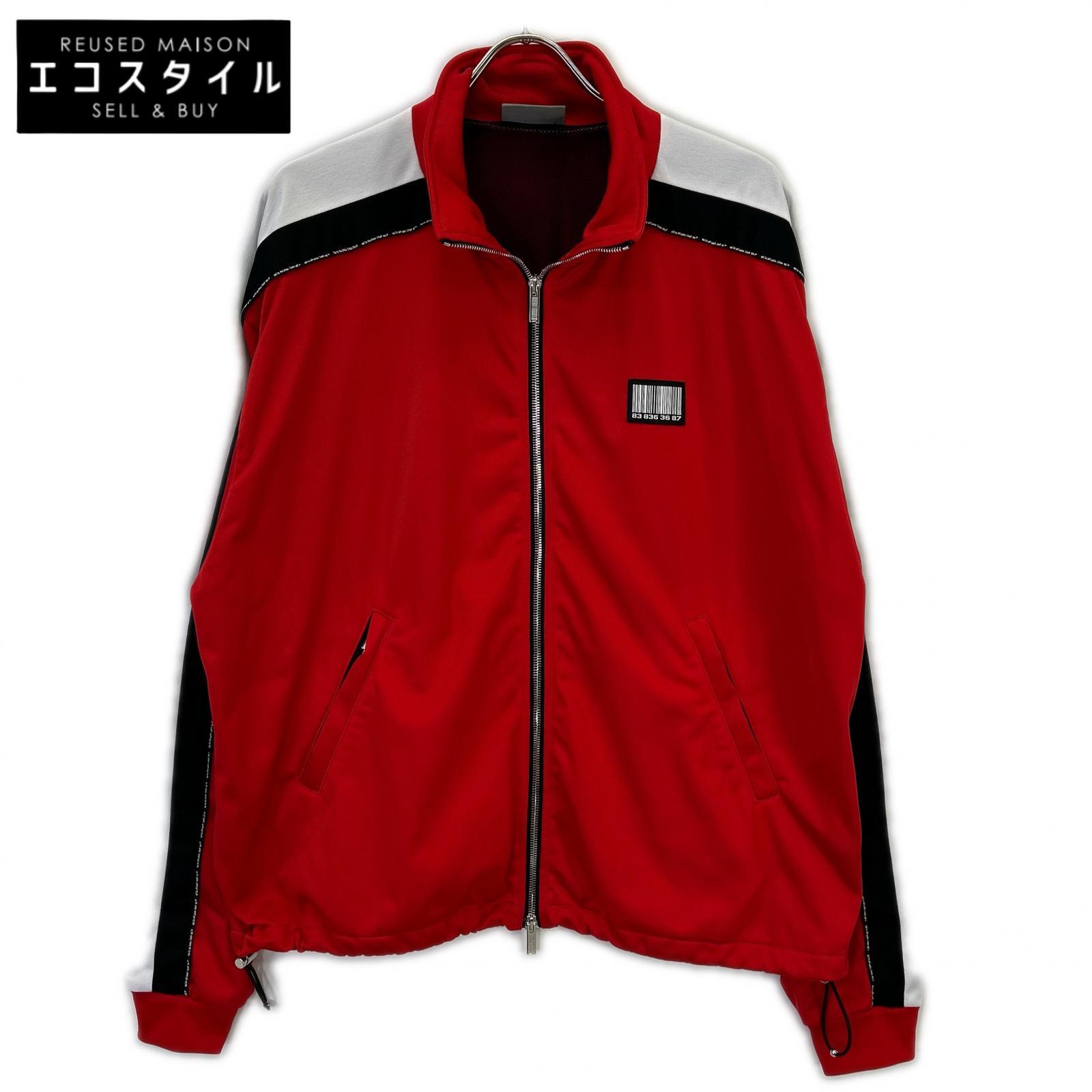 VTMNTS VL12JA120R 5502 Red Stand-Collar Zip-Up Blouson Jacket
