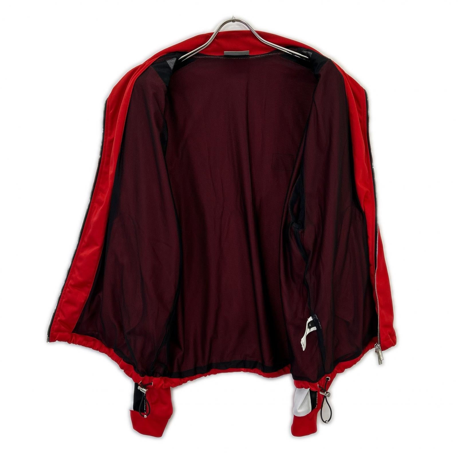 VTMNTS VL12JA120R 5502 Red Stand-Collar Zip-Up Blouson Jacket