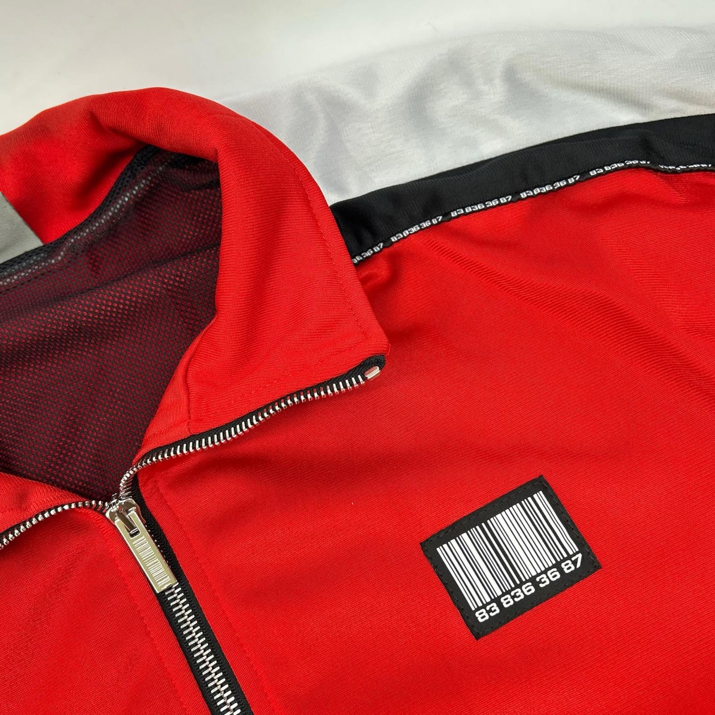 VTMNTS VL12JA120R 5502 Red Stand-Collar Zip-Up Blouson Jacket