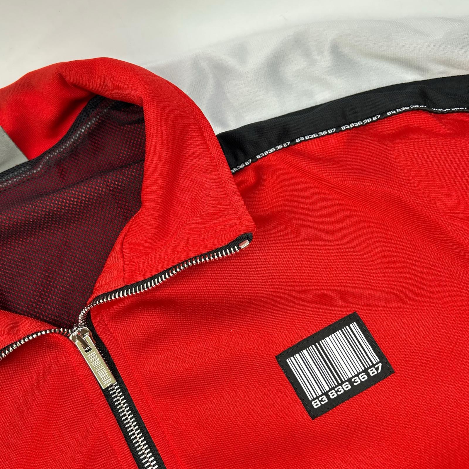 VTMNTS VL12JA120R 5502 Red Stand-Collar Zip-Up Blouson Jacket