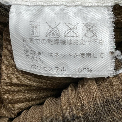 PLEATS PLEASE PP53-JH586 Khaki tableware pattern, cooking utensil pattern, pleated sleeveless dress, dress
