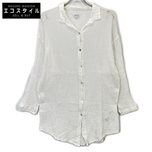 Plage プラージュ 25050923000410 25年製 ホワイト コットン100 オーバーシャツ トップス