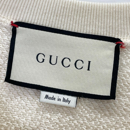 GUCCI 古驰 469250 X9S46 象牙色 SPIRITISMO 复古徽标卫衣 套头衫 上衣