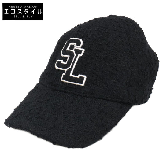 SAINT LAURENT PARIS 圣罗兰 【立即购买/国内正品】676437 3YI01 SL标志 羊毛棒球帽