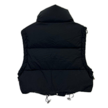 LTLA24A4290 Black Chaccle Stand Collar Short Down Vest Vest 02 Women's