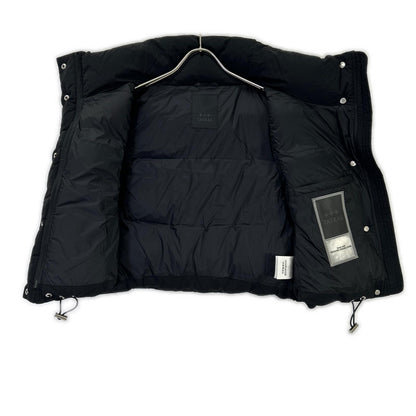 LTLA24A4290 Black Chaccle Stand Collar Short Down Vest Vest 02 Women's