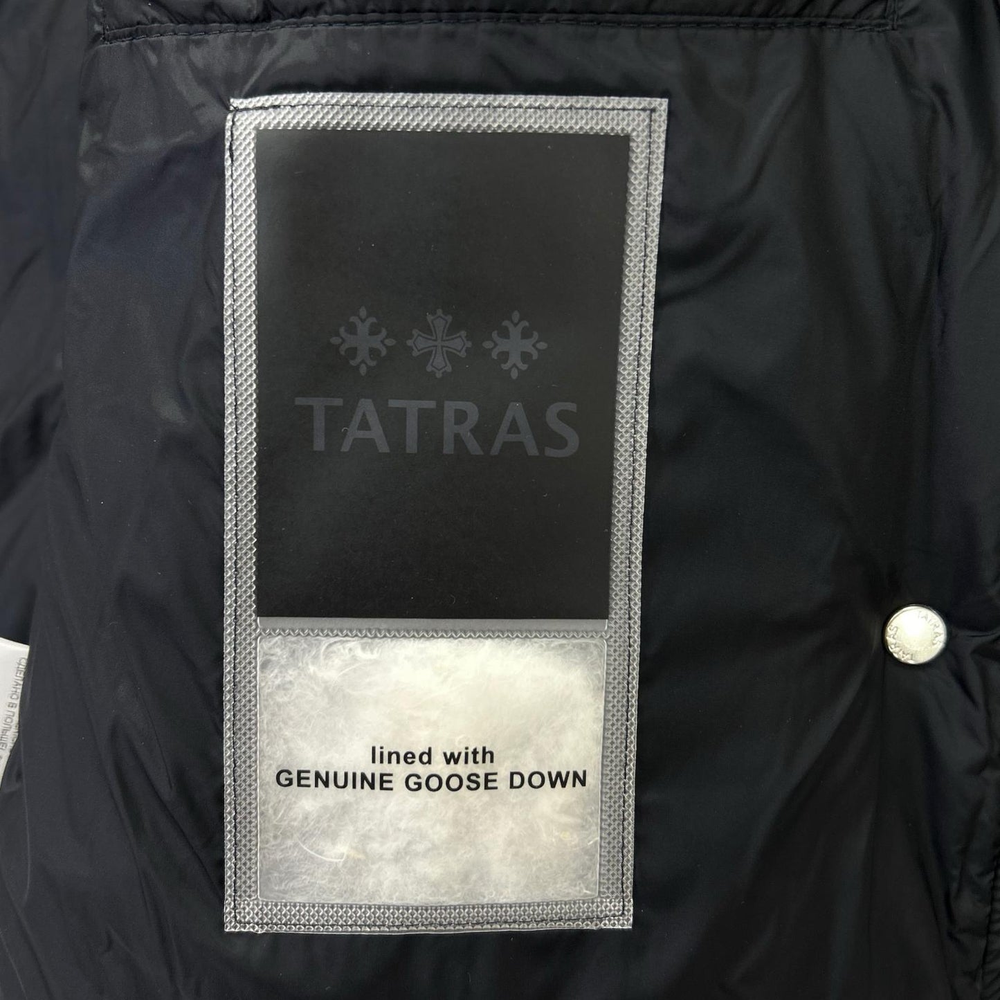 LTLA24A4290 Black Chaccle Stand Collar Short Down Vest Vest 02 Women's