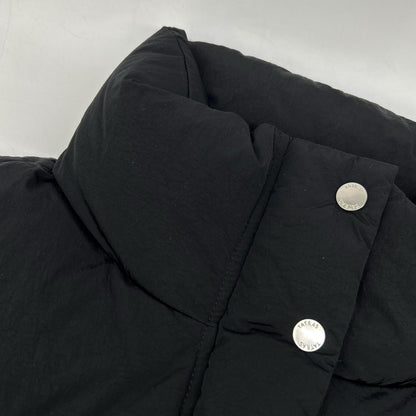 LTLA24A4290 Black Chaccle Stand Collar Short Down Vest Vest 02 Women's