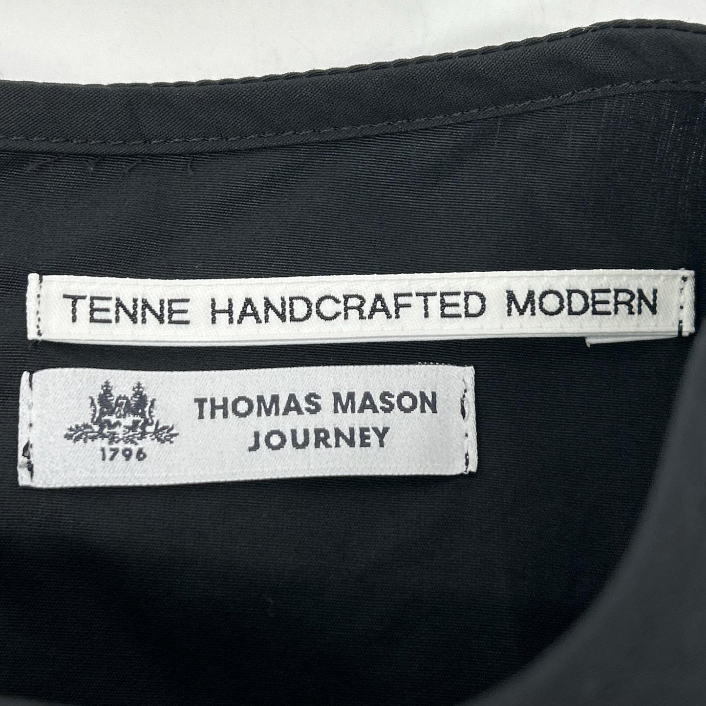 TENNE HANDCRAFTED MODERN テン ハンドクラフテッド モダン ブラック ボリュームスリーブギャザープルオーバー トップス