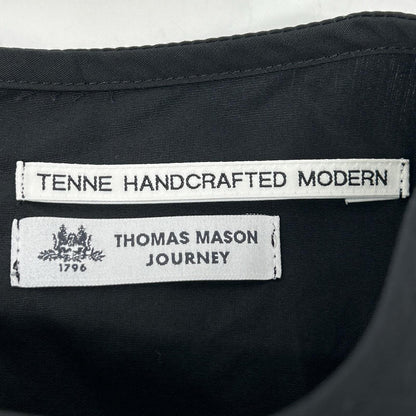 TENNE HANDCRAFTED MODERN テン ハンドクラフテッド モダン ブラック ボリュームスリーブギャザープルオーバー トップス