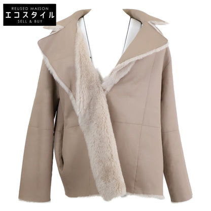 theory luxe セオリーリュクス 美品 23年製 BEVERLY SHEARING ラムレザー ボア リバーシブル ムートンジャケット ジャケット
