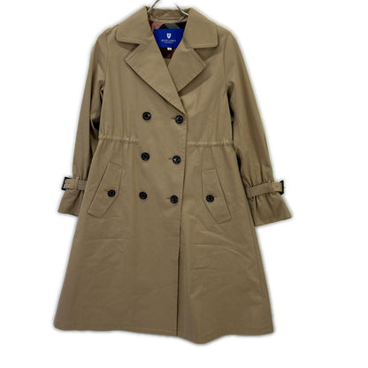 BLUE LABEL CRESTBRIDGE ブルーレーベルクレストブリッジ 55A01-830-42 23年 ベージュ ギャザー トレンチコート コート