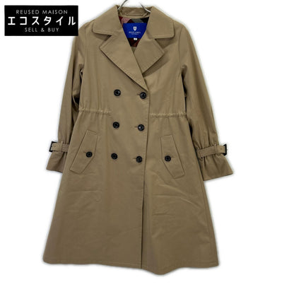 BLUE LABEL CRESTBRIDGE ブルーレーベルクレストブリッジ 55A01-830-42 23年 ベージュ ギャザー トレンチコート コート