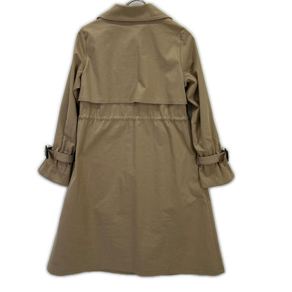 BLUE LABEL CRESTBRIDGE ブルーレーベルクレストブリッジ 55A01-830-42 23年 ベージュ ギャザー トレンチコート コート