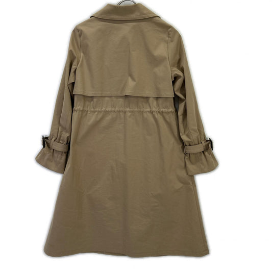BLUE LABEL CRESTBRIDGE ブルーレーベルクレストブリッジ 55A01-830-42 23年 ベージュ ギャザー トレンチコート コート
