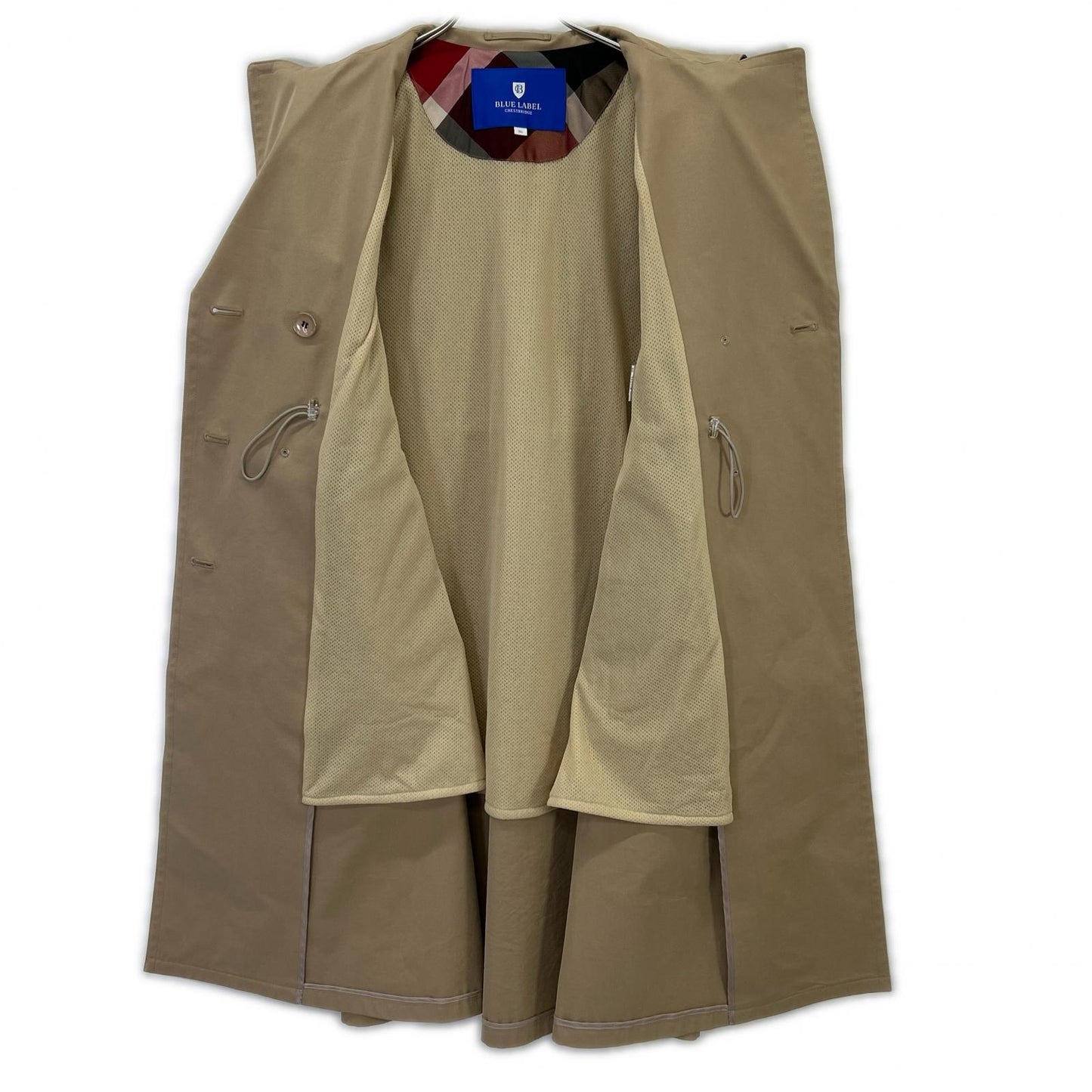 BLUE LABEL CRESTBRIDGE 55A01-830-42 23rd Beige Gathered Trench Coat